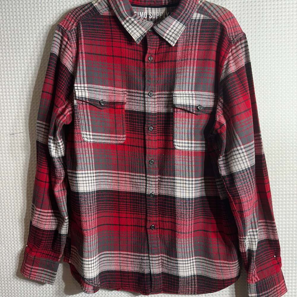 Mossimo Supply Co. Flannel Men's Large Red Plaid